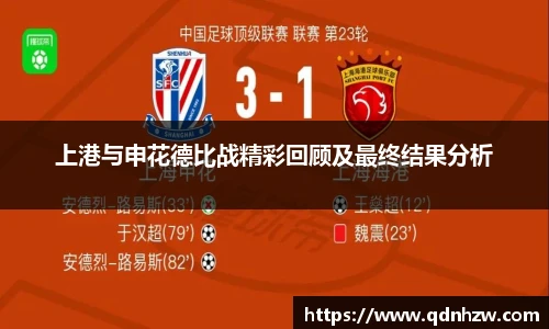 上港与申花德比战精彩回顾及最终结果分析